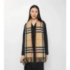 Crystal Check Cashmere Scarf