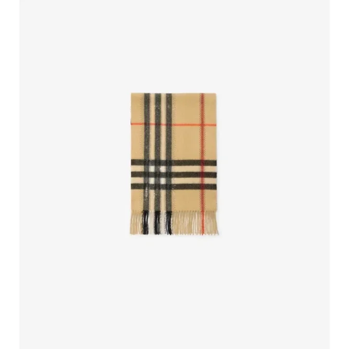 Crystal Check Cashmere Scarf