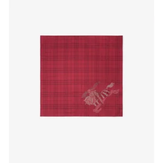 Crystal Ekd Check Silk Scarf
