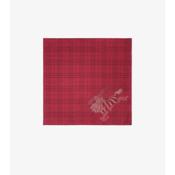 Crystal Ekd Check Silk Scarf