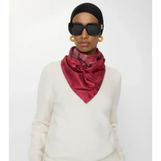 Crystal Ekd Check Silk Scarf