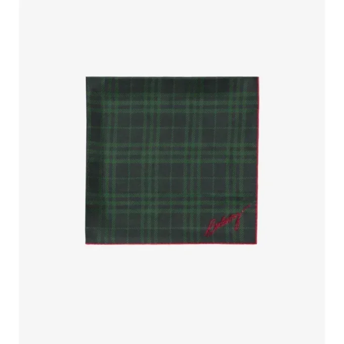 Crystal Ekd Check Silk Scarf