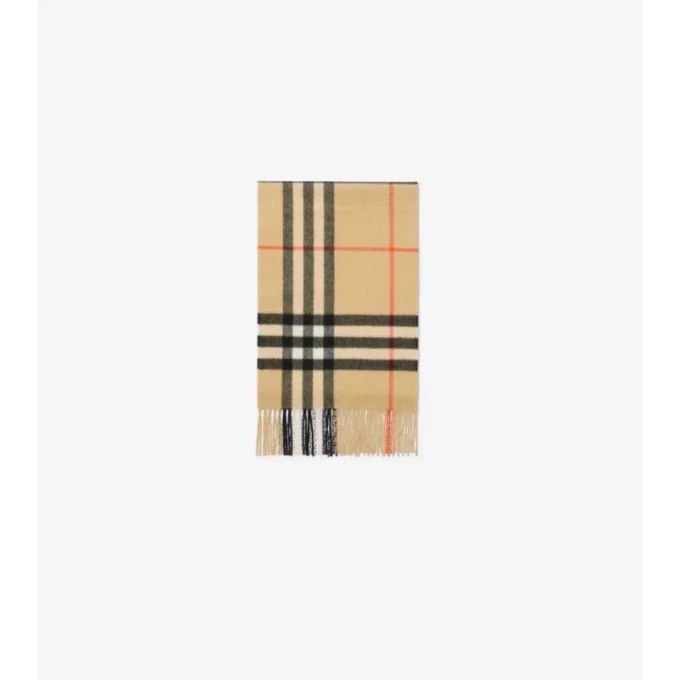 Crystal Gradient Check Cashmere Scarf