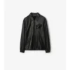 Cursive Logo Leather Overshirt