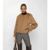 Detachable Scarf Cashmere Jacket