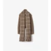 Detachable Scarf Wool Blend Jacket