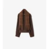 Detachable Scarf Wool Blend Jacket