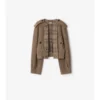 Detachable Scarf Wool Blend Jacket