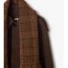 Detachable Scarf Wool Blend Jacket