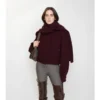 Detachable Scarf Wool Jacket