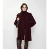 Detachable Scarf Wool Jacket