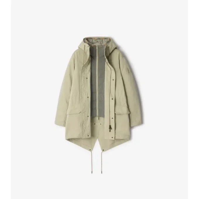 Detachable Warmer Nylon Blend Parka