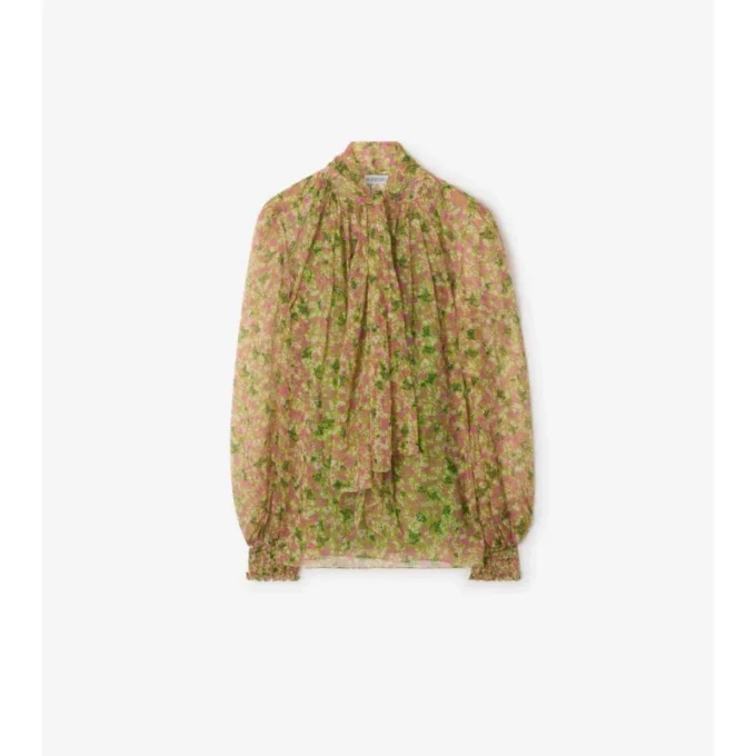 Ditsy Floral Silk Blouse