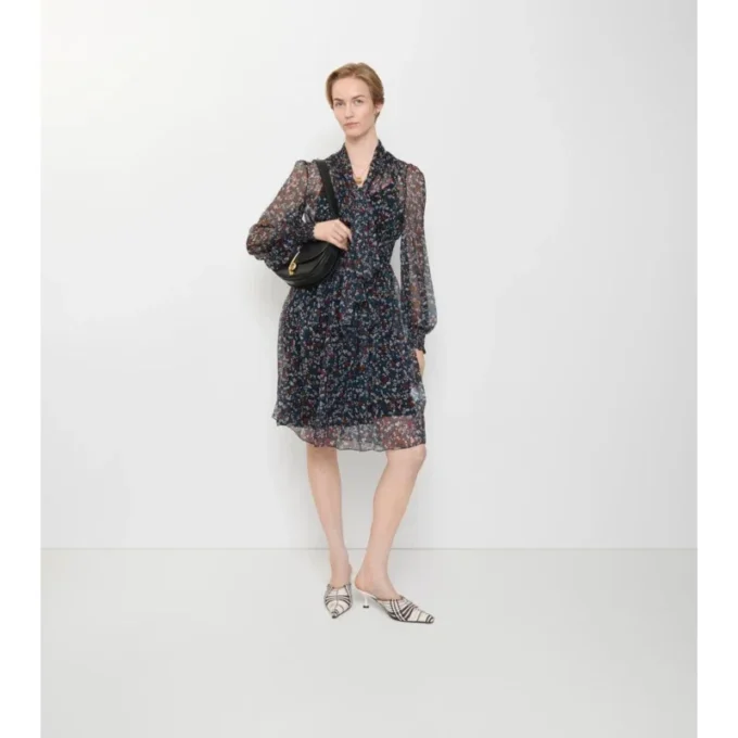 Ditsy Floral Silk Dress