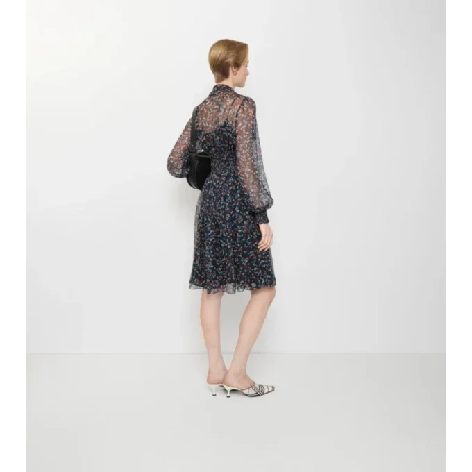 Ditsy Floral Silk Dress