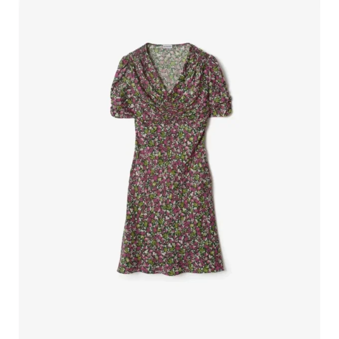 Ditsy Floral Silk Mini Dress