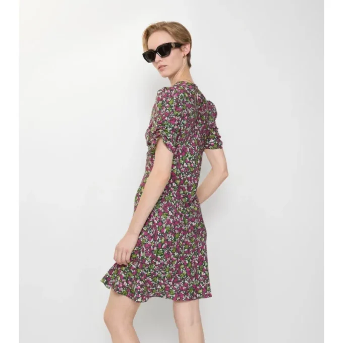 Ditsy Floral Silk Mini Dress