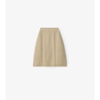 Ekd Aran Knit Wool Skirt