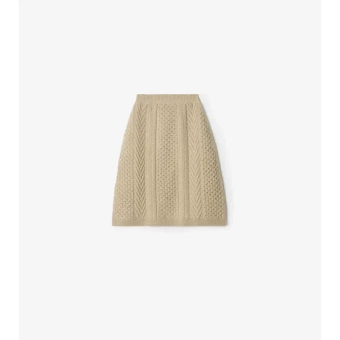 Ekd Aran Knit Wool Skirt