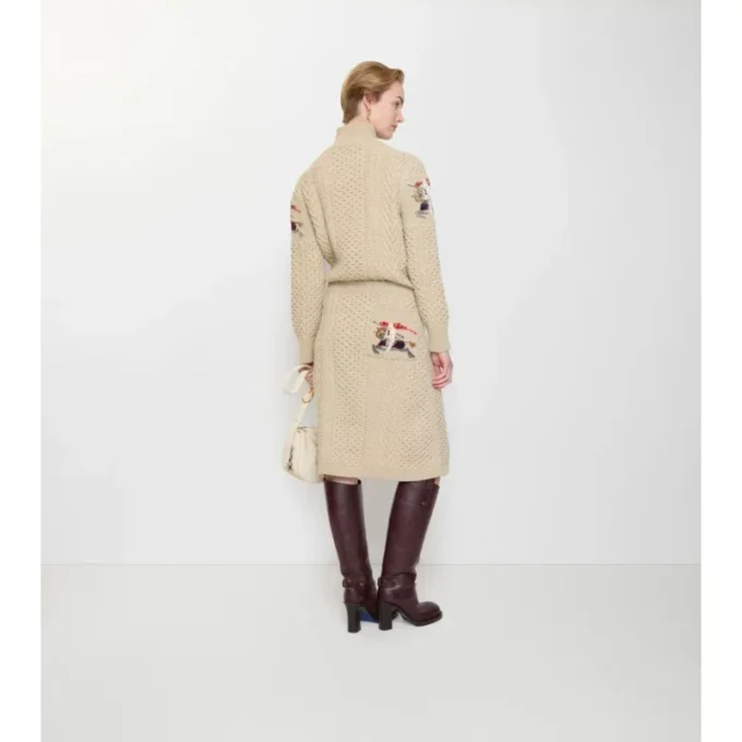 Ekd Aran Knit Wool Skirt