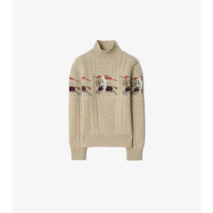 Ekd Aran Knit Wool Sweater