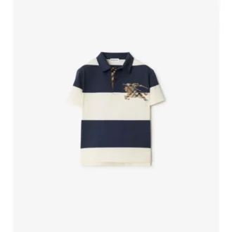 Ekd Check Striped Cotton Polo Shirt