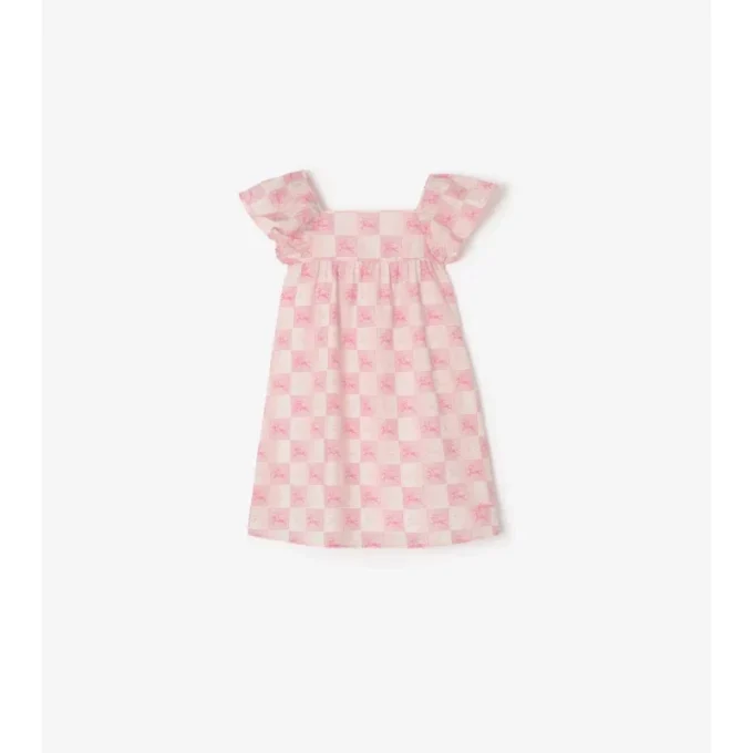 Ekd Checkerboard  Cotton Dress