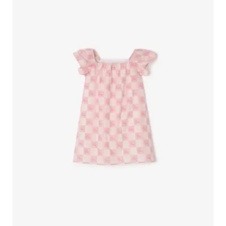 Ekd Checkerboard  Cotton Dress