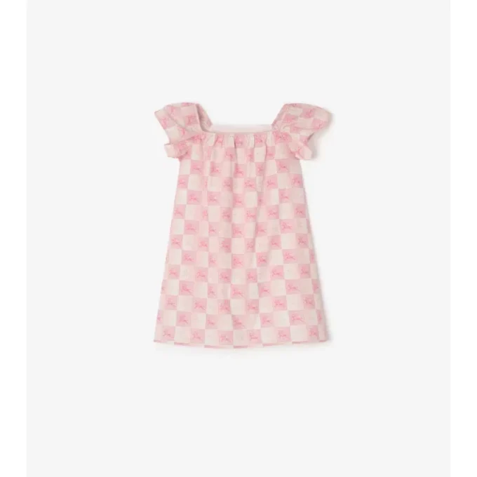 Ekd Checkerboard  Cotton Dress