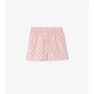 Ekd Checkerboard  Cotton Poplin Shorts