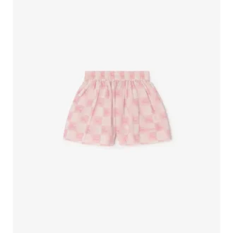 Ekd Checkerboard Cotton Shorts