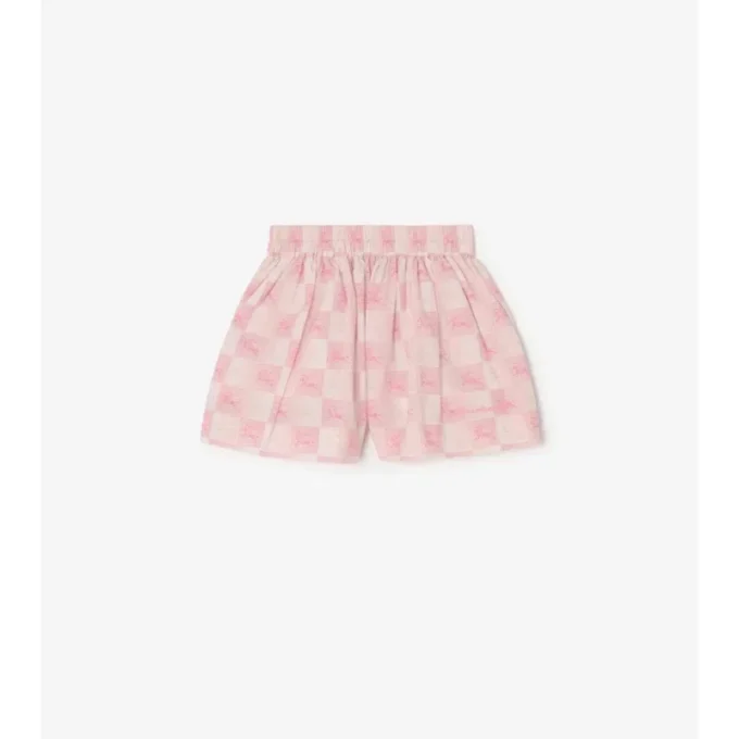 Ekd Checkerboard Cotton Shorts