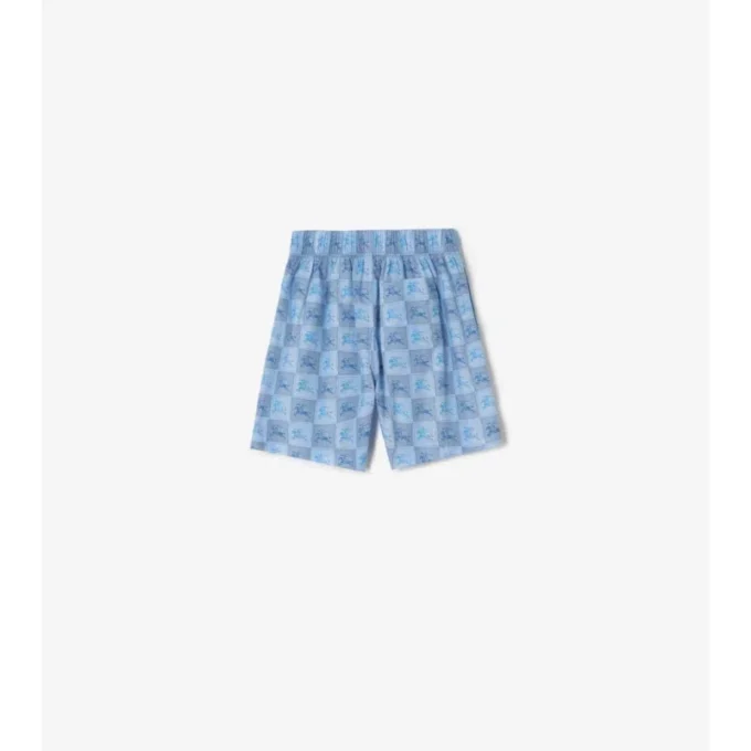 Ekd Checkerboard  Cotton Shorts