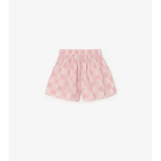 Ekd Checkerboard Cotton Shorts