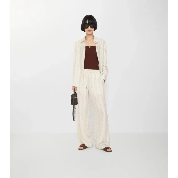 Ekd Checkerboard Silk Pyjama Trousers