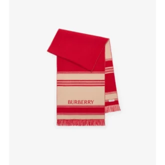 Ekd Striped Wool Scarf