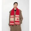 Ekd Striped Wool Scarf