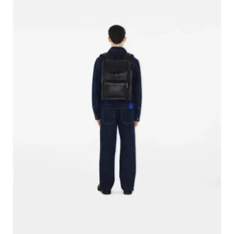 Embossed Check Backpack