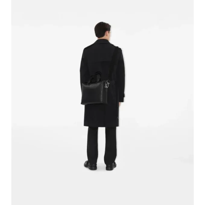 Embossed Check Briefcase