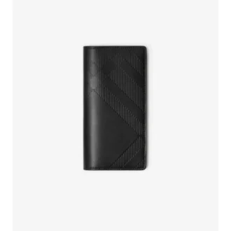 Embossed Check Continental Wallet