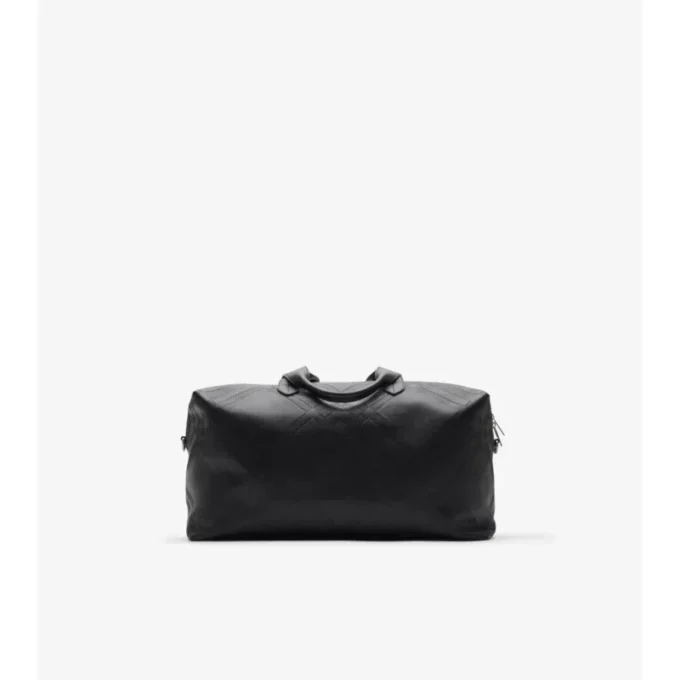 Embossed Check Duffle Bag