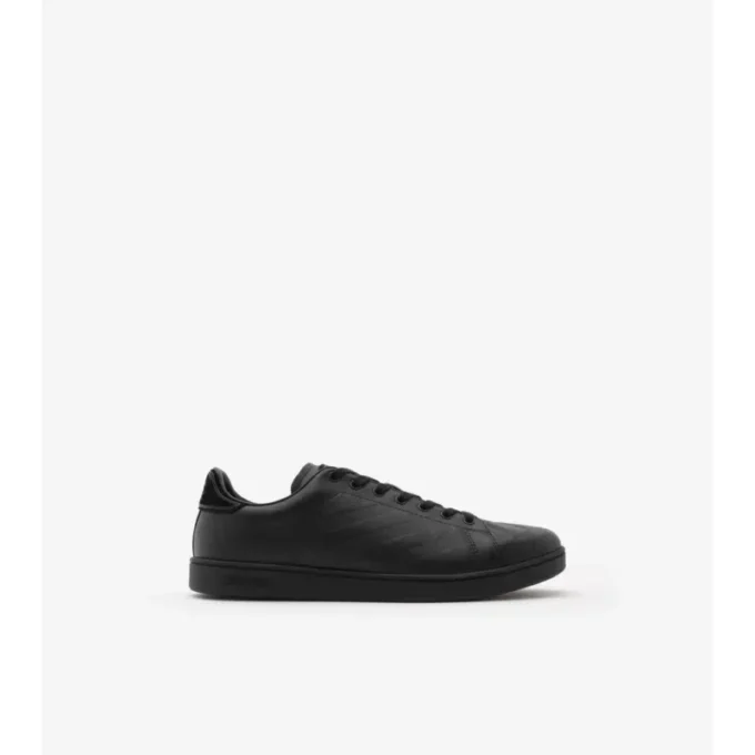 Embossed Check Leather Set Sneakers 