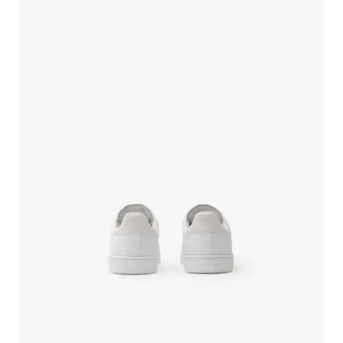 Embossed Check Leather Set Sneakers 