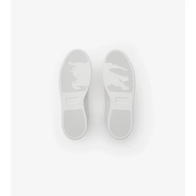 Embossed Check Leather Set Sneakers 