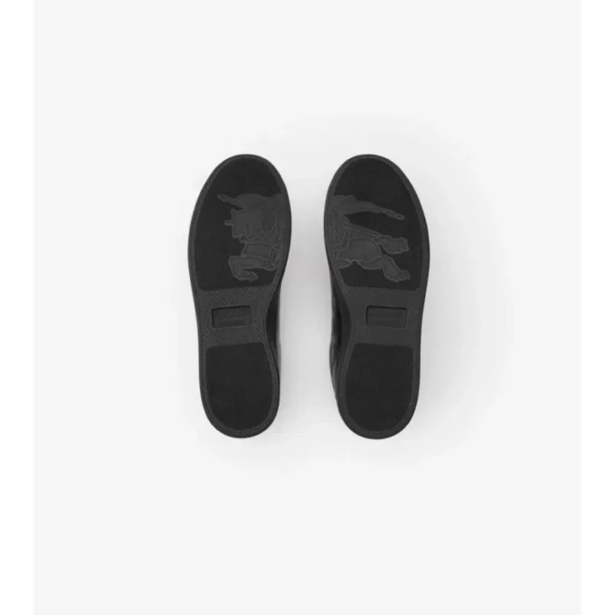 Embossed Check Leather Set Sneakers 