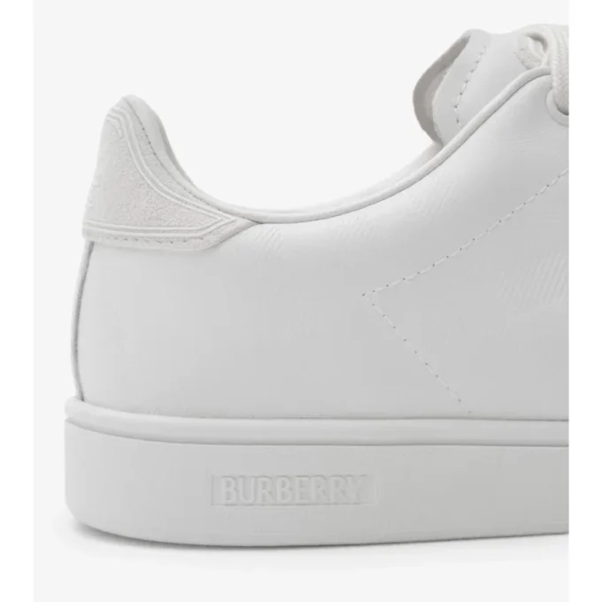 Embossed Check Leather Set Sneakers 