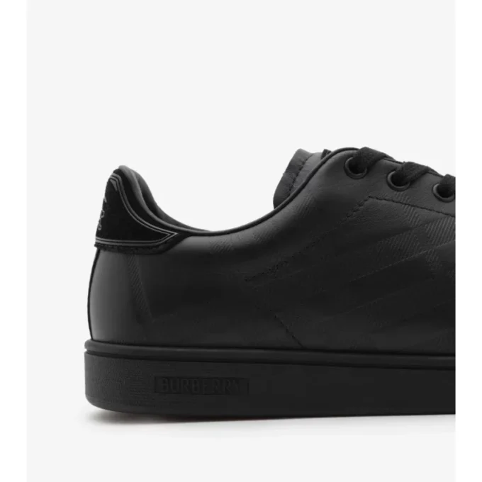 Embossed Check Leather Set Sneakers 
