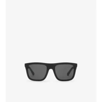 Embossed Check Square Sunglasses