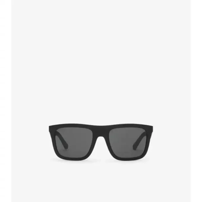 Embossed Check Square Sunglasses