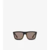 Embossed Check Square Sunglasses